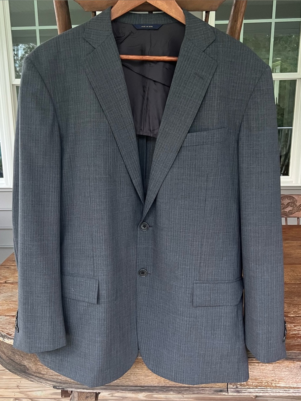 Brooks Brothers Regent BrooksCool Full Canvas Pinstripe Suit Jacket Blazer 43R
